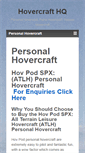 Mobile Screenshot of hovercrafthq.com